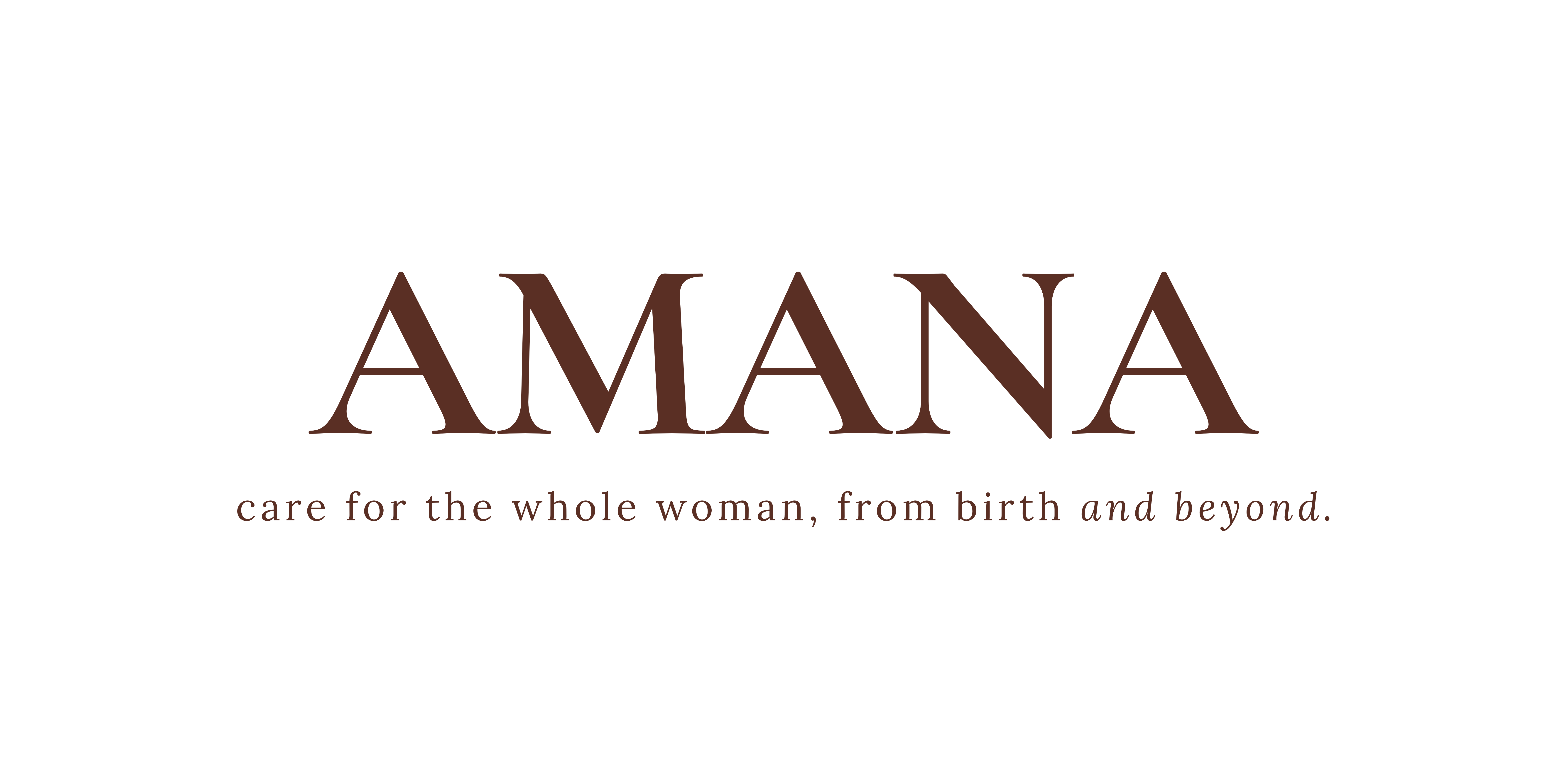 AMANA - Amana Birth and Postpartum Services wordmark
